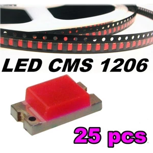 116/25# LED CMS 1206 rose -90mcd -SMD pink - 25pcs - Imagen 1 de 1