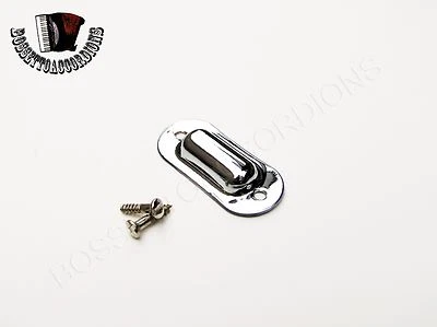 BOSSETTO ACCORDIONS Accordion Accordian Keyboard Axle COVER PLATE Chromed