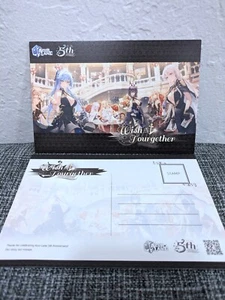 Azur Lane 5th Anniversary Limited Edition OFFICIAL Postcard FREE SHIPPING - Picture 1 of 2