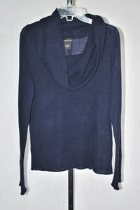 Sutton Studio Damen Pullover 100% Kaschmir Blau Wasserfallausschnitt Gr. L - Bild 1 von 3