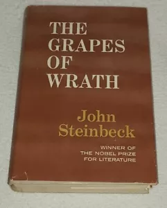 John Steinbeck THE GRAPES OF WRATH 1967 Book Club Edition - HC/DJ VG - Foto 1 di 8