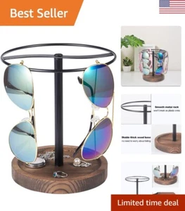 Eyewear Organizer - Wood Sunglasses Holder - Holds 12 Pairs - Stable & Practical - Picture 1 of 9