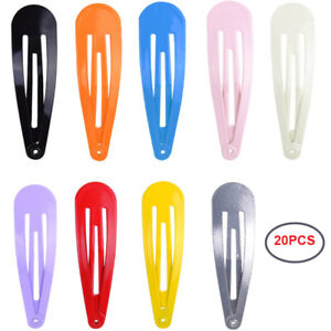 5cm Snap Hair Clips For Hair Clip Pins BB Color Metal Barrettes 20PCS