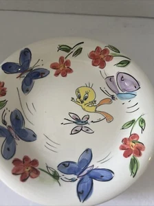 VTG Looney-Toons Tweety Bird 8” Salad/Dessert Plates Gibson RARE Set Of 4 - Picture 1 of 9
