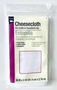 Dritz Cheesecloth 36" x 3 yds. - Food Grade - 100% Cotton - Picture 1 of 2