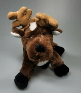 Ganz Webkinz Reindeer Plush Brown Stuffed Animal 9" Pre-owned No Code - Picture 1 of 4