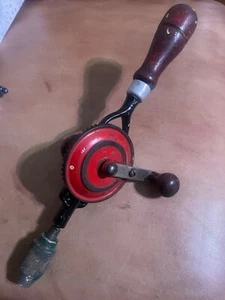 VINTAGE CRAFTSMAN NO. 1071 13" EGG BEATER HAND DRILL THREADED CAP VGC USA - Picture 1 of 9