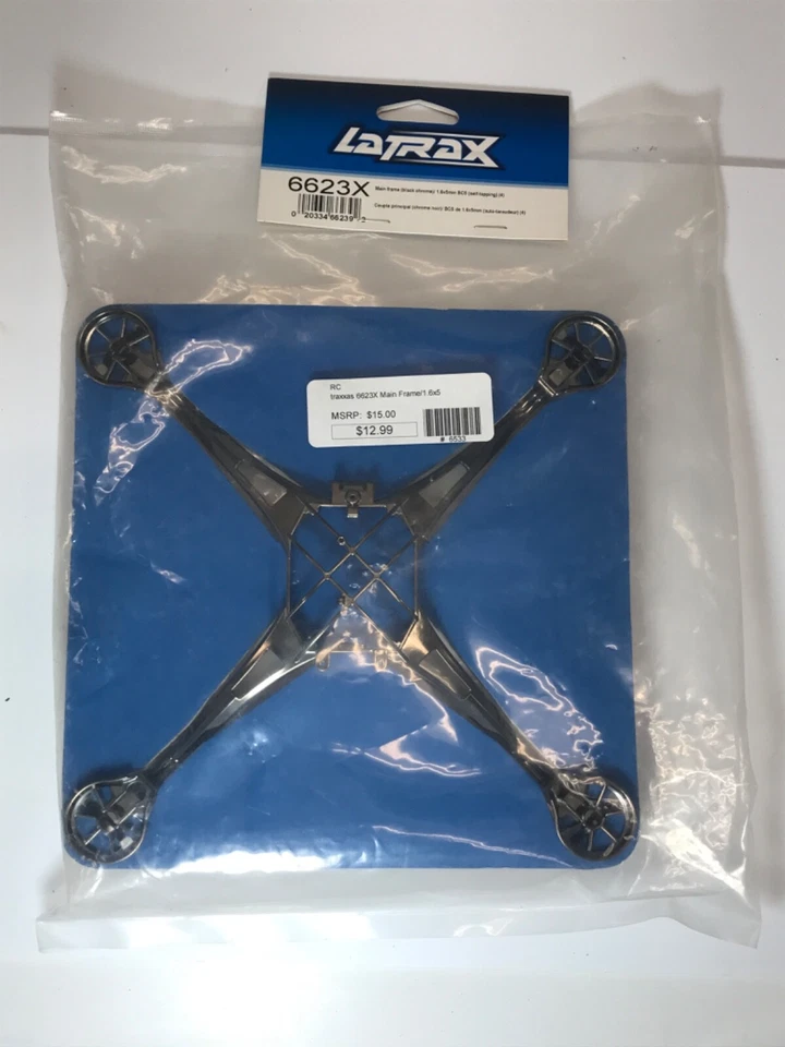 RC TRAXXAS LATRAX #6623X Black Chrome Main Frame From Mid America - Image 1 of 1