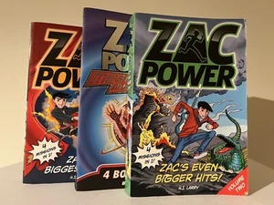 Zac Power Books x 3 Including Mega Missions By H. I. Larry Paperback - Picture 1 of 6