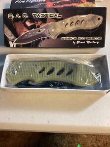 Frost Cutlery SAR Tactical Brand Folding Knife 4 1/2" Long NIB 16-058CA - Picture 1 of 3