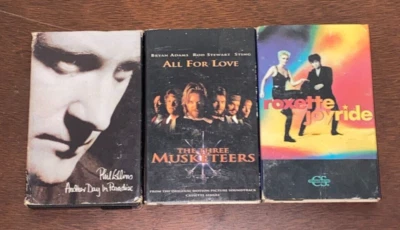 cassette singles lot phil collins bryan adams roxette - Image 1 of 2