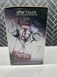 After Hours Circleware 7-teiliges farbiges Glas verlängert herzlich Party Set - Bild 1 von 5