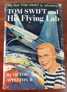 Vintage 1954 TOM SWIFT and His FLYING LAB Book #1 Victor Appleton HCDJ - Picture 1 of 7