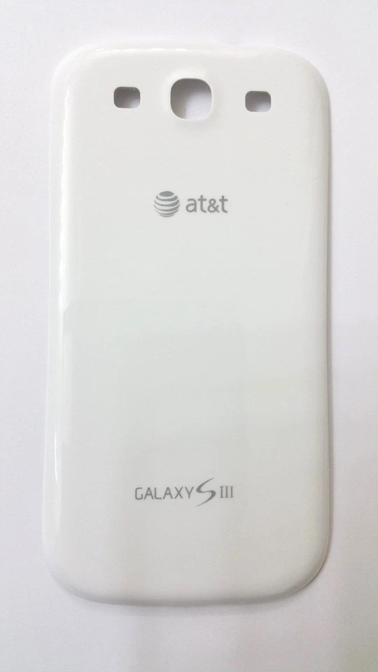 New OEM (WHITE) Samsung Galaxy S3 III AT&T i747 Back Cover Battery Door ~ US FL  - Image 1 of 1