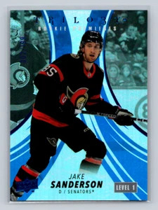2022-23 UD Trilogy #140 Jake Sanderson-Rookie Premeres LVL 1 Blue 002/199 - Picture 1 of 2