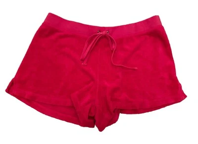 Vintage y2k Juicy Couture Pink Terry Shorts Sz M Medium Very Good Condition EUC - Image 1 of 4