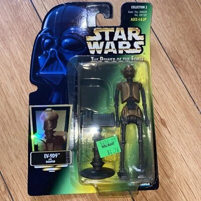 1997 Kenner Star Wars Power of the Force 2 EV-9D9 W/ Datapad Action Figure MOC - Imagem 1 de 2