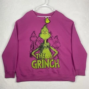 The Grinch Ugly Sweater Womens Size 3X Pink Youre a Mean One Sweatshirt Crewneck - Picture 1 of 7