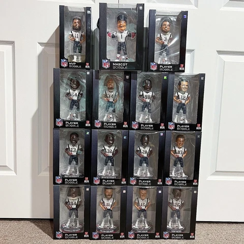 New England Patriots Super Bowl Champions LIII 53 15 Player NFL Bobblehead Set Cover