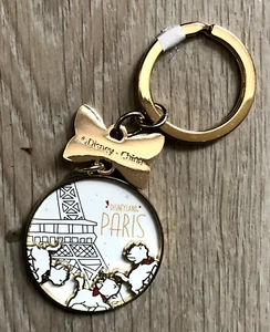 PORTE CLE KEYCHAIN DISNEY DISNEYLAND PARIS LES ARISTOCHATS TOUR EIFFEL TOWER - Picture 1 of 1
