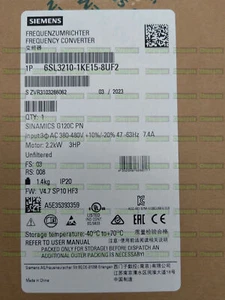 Nuevo en Caja 6SL3210-1KE15-8UF2 Siemens Envío Rápido con 1 Año de Garantía - Imagen 1 de 1