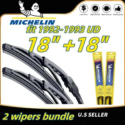 Paquete de 2 escobillas limpiaparabrisas Premium - aptas 1992-1993 UD 1300 - 19180x2 Foto 1 de 4