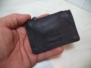 RONSON PORTACHIAVI IN VERA PELLE ARTICOLO 8204 NERO  NUOVO - Picture 1 of 4