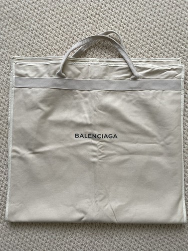 Balenciaga copertura indumento borsa da viaggio abito portatuta 43 x 23 pollici crema