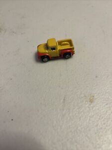 Micro machines 1956 56 ford pickup truck Red yellow