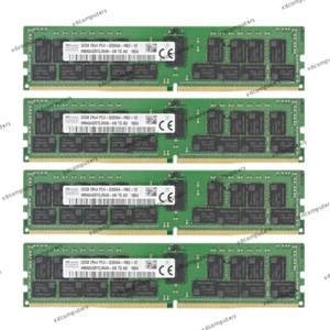 Sk Hynix(4 x 32GB)128GB 3200MHz DDR4 ECC REG RAM PC4-25600 DDR4 Server Memory - Picture 1 of 4