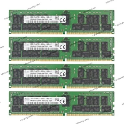 Sk Hynix（4 x 32GB）128GB 3200MHz DDR4 ECC REG RAM PC4-25600 DDR4 Server Memory - Image 1 of 4
