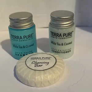 Champú, acondicionador, barra limpiadora TERRA PURE EARTH CONSCIOCE té blanco coco - Imagen 1 de 3