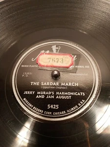 Jerry Murads Harmonicats & Jan August( THE SARDAR MARCH / ITS DELOVELY) 78 RPM - Picture 1 of 4