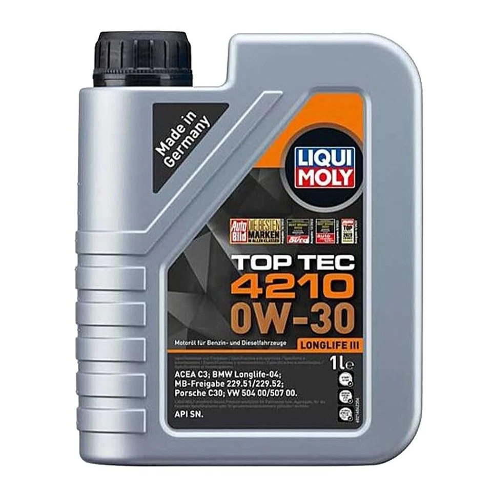 TOP TEC 4210 0W30 1LT C3 LOGLIFE LLL04 50400/50700 API SN 229.51/52 LIQUI MOLY - Imagen 1 de 4