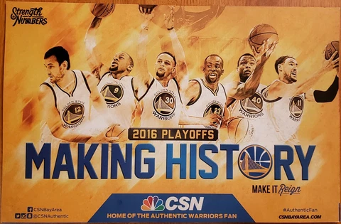 Golden State Warriors 15-2019 NBA Finals Cheer Cards SUPER RARE (Authentic Fan) Cover