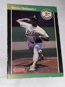 Carte de baseball athlétisme Donruss 540 Gene Nelson Oakland 1989 - Photo 1/2