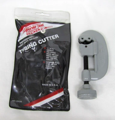 Superior Tool Professional No. 350 Pipe Tubing Cutter 1/8” to 1-1/8" USA 35236 - Image 1 of 4