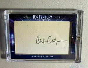 Chelsea Clinton 2019 Leaf Pop Century Cut Signature PCC-CC1 AUTO Autograph Au 2