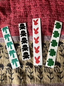 40 Tanning Stickers Bunny Palm Tree Skull Clover Y2K Fashion High Quality Bronze - Picture 1 of 5