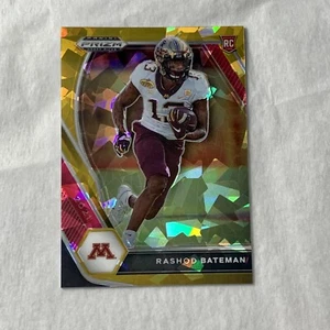 Novato Rashod Bateman Prizm Draft Panini 116 2021-22 Ravens radiocontrol hielo dorado - Imagen 1 de 2
