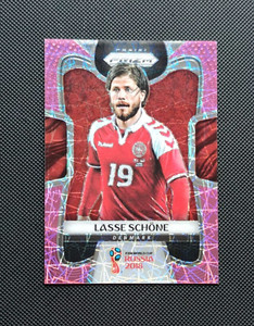 Lasse Schone 2018 Panini Prizm World Cup PINK LAZER #259 02/40 Denmark