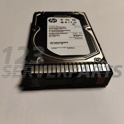 HP 3TB 7.2k SAS 6Gbps LFF 652766-B21 653959-001 - Immagine 1 di 3