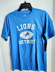 NFL Detroit Lions big Boys youth T-shirt sz XL blue - Picture 1 of 4