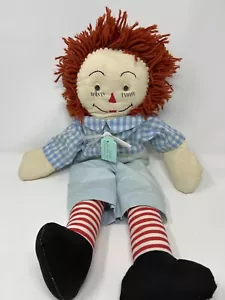 Vintage Raggedy Andy Doll 24" Handmade 80s 1982 Plush - Picture 1 of 10