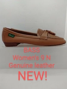 Bass 9 schmale hellbraune, camel Echtleder Damen Flats, Top Zustand - Bild 1 von 9