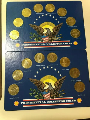 1992 SHELL PRESIDENTIAL COLLECTOR COINS - 2 Complete Sets - Image 1 of 2