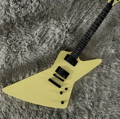 Custom Explore James Hetfield Electric Guitar Cream Dot Inlay H-H Pickups Guitar - Image 1 of 4