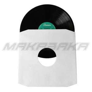 100x White Paper 7" Inner Vinyl Record LP Sleeves for singles EP 45's or Vinyl Z - Picture 1 of 12
