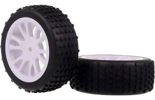 85024 White Ruote posteriori bianche Complete Per Amax HSP Himoto SST 1:16 - Immagine 1 di 1