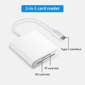 OTG Adapter For Lighting Type-C To TF SD USB Card Reader For IPhone Converter - Afbeelding 1 van 17